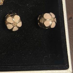 14K gold Pandora cherry blossom clips